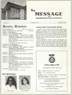 The Message, Volume 6, Number 5, November 1978