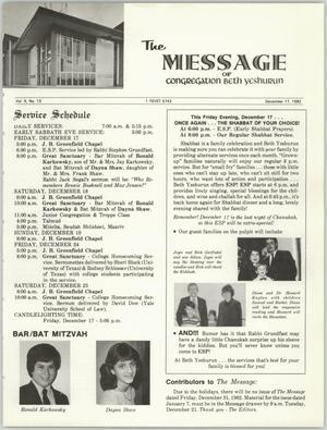 The Message, Volume 10, Number 13, December 1982
