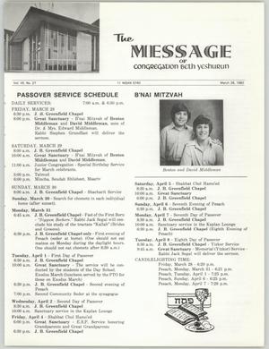 The Message, Volume 7, Number 27, March 1980