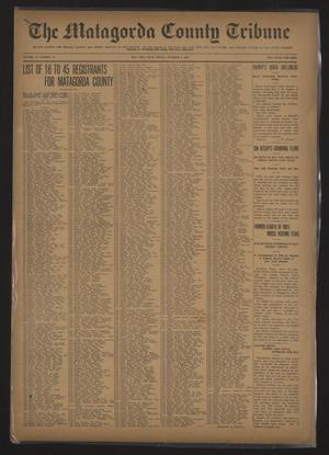 The Matagorda County Tribune (Bay City, Tex.), Vol. 75, No. 41, Ed. 1 Friday, October 4, 1918
