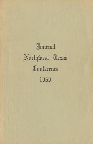 Primary view of object titled 'Journal of the Northwest Texas Annual Conference, the United Methodist Church: 1969'.