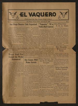 El Vaquero (San Diego, Tex.), Vol. 4, No. 7, Ed. 1 Friday, January 17, 1936