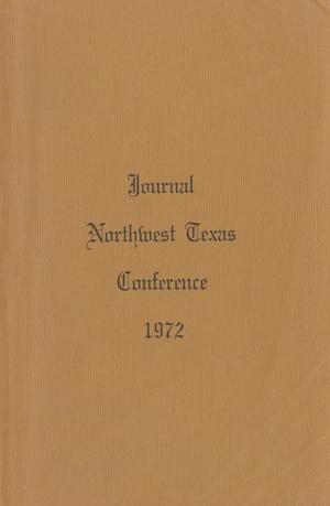 Primary view of object titled 'Journal of the Northwest Texas Annual Conference, the United Methodist Church: 1972'.