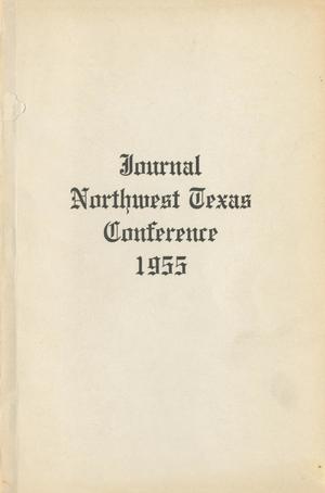 Primary view of object titled 'Journal of the Northwest Texas Annual Conference, the Methodist Church: 1955'.