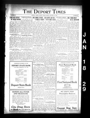 The Deport Times (Deport, Tex.), Vol. 20, No. 50, Ed. 1 Friday, January 18, 1929