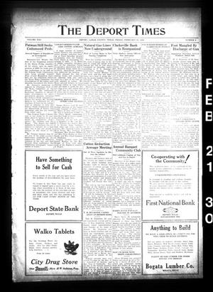 The Deport Times (Deport, Tex.), Vol. 22, No. 2, Ed. 1 Friday, February 21, 1930
