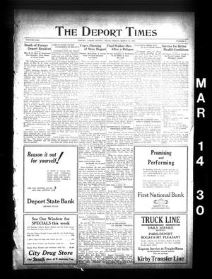 The Deport Times (Deport, Tex.), Vol. 22, No. 5, Ed. 1 Friday, March 14, 1930