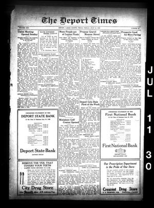 The Deport Times (Deport, Tex.), Vol. 22, No. 22, Ed. 1 Friday, July 11, 1930