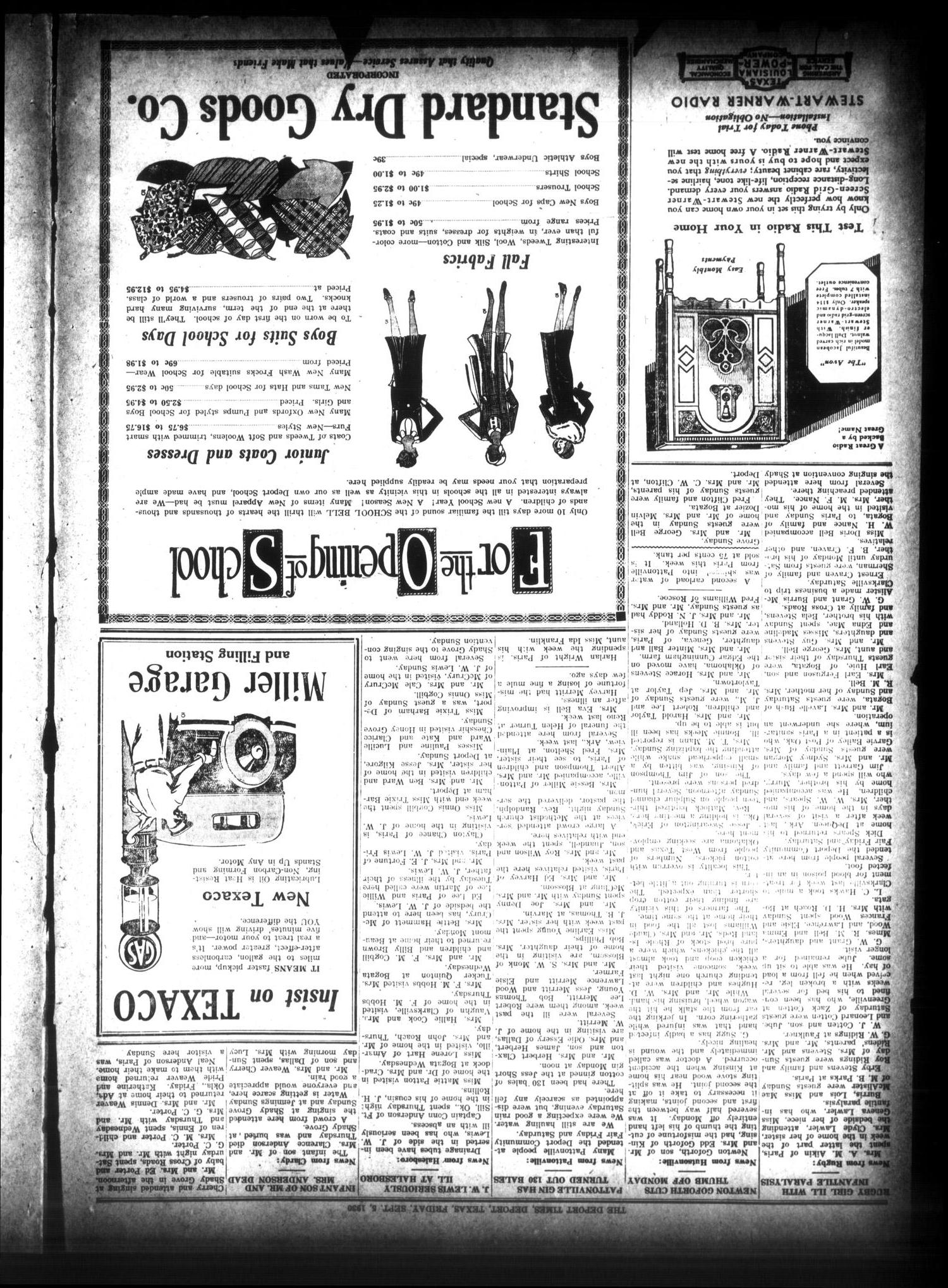 The Deport Times (Deport, Tex.), Vol. 22, No. 30, Ed. 1 Friday, September 5, 1930
                                                
                                                    [Sequence #]: 2 of 8
                                                