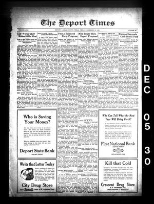 The Deport Times (Deport, Tex.), Vol. 22, No. 43, Ed. 1 Friday, December 5, 1930