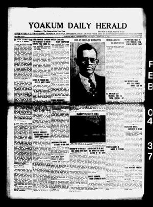 Yoakum Daily Herald (Yoakum, Tex.), Vol. 40, No. 255, Ed. 1 Thursday, February 4, 1937