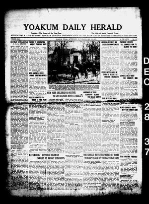 Primary view of object titled 'Yoakum Daily Herald (Yoakum, Tex.), Vol. 41, No. 227, Ed. 1 Tuesday, December 28, 1937'.