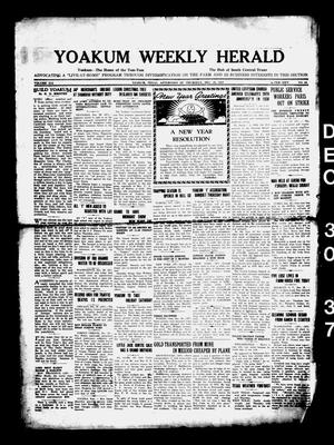 Yoakum Weekly Herald (Yoakum, Tex.), Vol. 41, No. 40, Ed. 1 Thursday, December 30, 1937