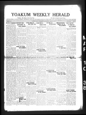 Primary view of object titled 'Yoakum Weekly Herald (Yoakum, Tex.), Vol. 41, No. 50, Ed. 1 Thursday, March 10, 1938'.