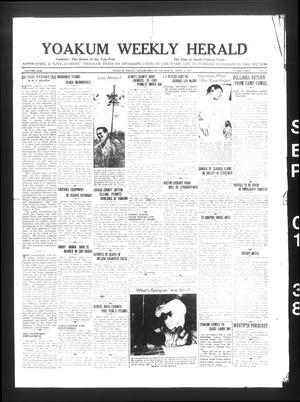 Yoakum Weekly Herald (Yoakum, Tex.), Vol. 42, No. 22, Ed. 1 Thursday, September 1, 1938