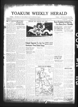 Yoakum Weekly Herald (Yoakum, Tex.), Vol. 43, No. 28, Ed. 1 Thursday, October 12, 1939
