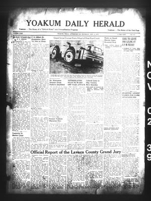 Yoakum Daily Herald (Yoakum, Tex.), Vol. 43, No. 180, Ed. 1 Thursday, November 2, 1939