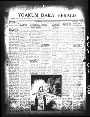 Primary view of object titled 'Yoakum Daily Herald (Yoakum, Tex.), Vol. 43, No. 185, Ed. 1 Wednesday, November 8, 1939'.