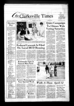 Primary view of object titled 'The Clarksville Times (Clarksville, Tex.), Vol. 108, No. 22, Ed. 1 Thursday, April 3, 1980'.