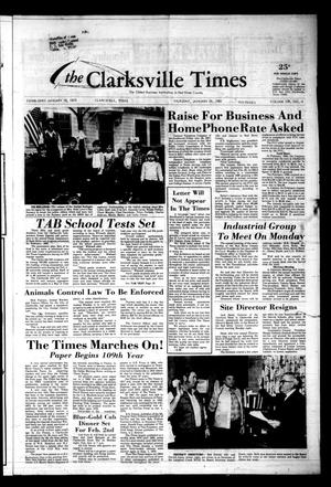 Primary view of object titled 'The Clarksville Times (Clarksville, Tex.), Vol. 109, No. 4, Ed. 1 Thursday, January 29, 1981'.
