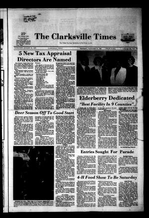 Primary view of object titled 'The Clarksville Times (Clarksville, Tex.), Vol. 109, No. 88, Ed. 1 Thursday, November 19, 1981'.