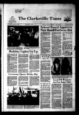 Primary view of object titled 'The Clarksville Times (Clarksville, Tex.), Vol. 109, No. 88, Ed. 1 Monday, November 23, 1981'.