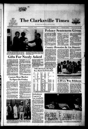 The Clarksville Times (Clarksville, Tex.), Vol. 109, No. 94, Ed. 1 Thursday, December 10, 1981