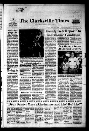 Primary view of object titled 'The Clarksville Times (Clarksville, Tex.), Vol. 109, No. 96, Ed. 1 Thursday, December 17, 1981'.