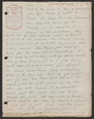 Primary view of object titled '[Letter from Cornelia Yerkes, January 8, 1944]'.