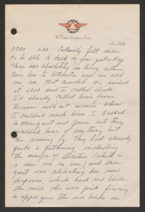 Primary view of object titled '[Letter from Cornelia Yerkes, January 30, 1944]'.