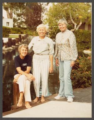 [Three Women Posing next to Canal]