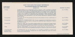 [Veteran benefits pamphlet]