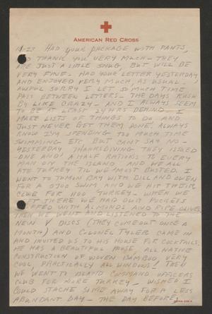 Primary view of object titled '[Letter from Cornelia Yerkes, November 23, 1945]'.