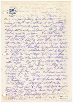 [Letter from Cornelia Yerkes, December 2, 1943?]