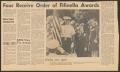 Thumbnail image of item number 1 in: '[Clipping: Four Receive Order of Fifinella Awards]'.