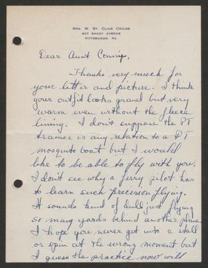 [Letter from Bill to Cornelia Yerkes, Spring 1943]