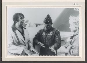 [Gayle Snell with USAF Pilot and Woman]