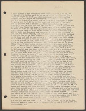 [Letter from Cornelia Yerkes, July 27, 1943]