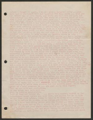 Primary view of object titled '[Letter from Cornelia Yerkes, February 1943?]'.