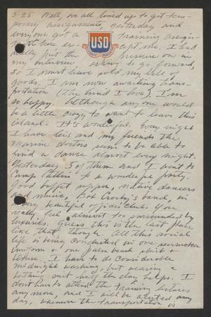 [Letter from Cornelia Yerkes, May 25, 1945]