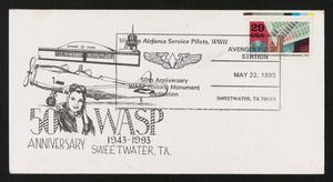 [WASP 50th Anniversary envelope]
