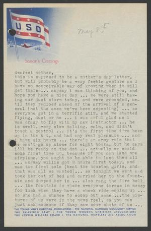 [Letter from Cornelia Yerkes to Frances Yerkes, May 8, 1943]