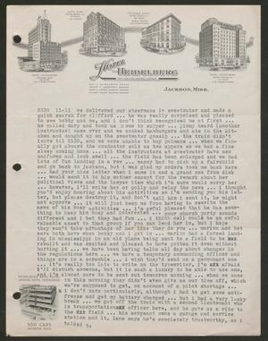 Primary view of object titled '[Letter from Cornelia Yerkes, November 11, 1943?]'.