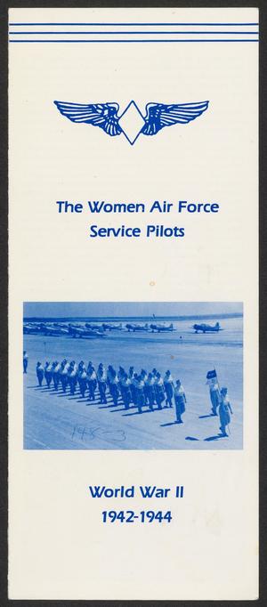 Primary view of object titled '[Women Airforce Service Pilots brochure]'.