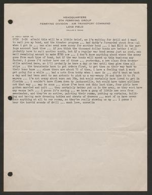 Primary view of object titled '[Letter from Cornelia Yerkes to Frances Yerkes, May 16, 1944]'.