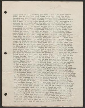 Primary view of object titled '[Letter from Cornelia Yerkes, August 5, 1943]'.