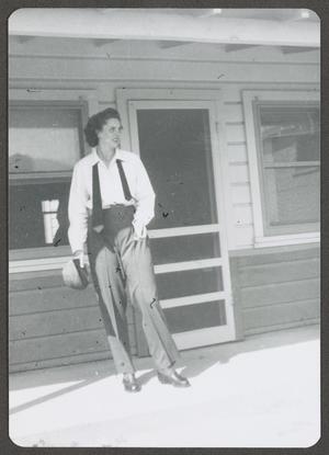 [Gayle Snell at Avenger Field Building]