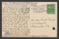 Thumbnail image of item number 2 in: '[Postcard from Cornelia Yerkes to Fred G. and Frances Yerkes, December 27, 1944]'.