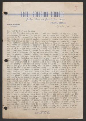 [Letter from Cornelia Yerkes to Fred G. and Frances Yerkes, October 14, 1942]