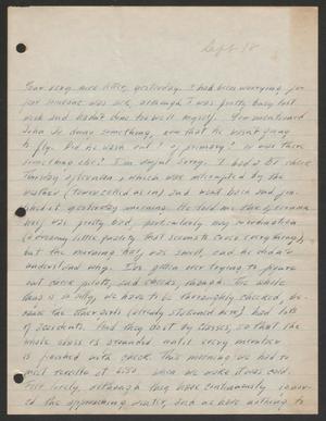 [Letter from Cornelia Yerkes, September 18, 1943?]
